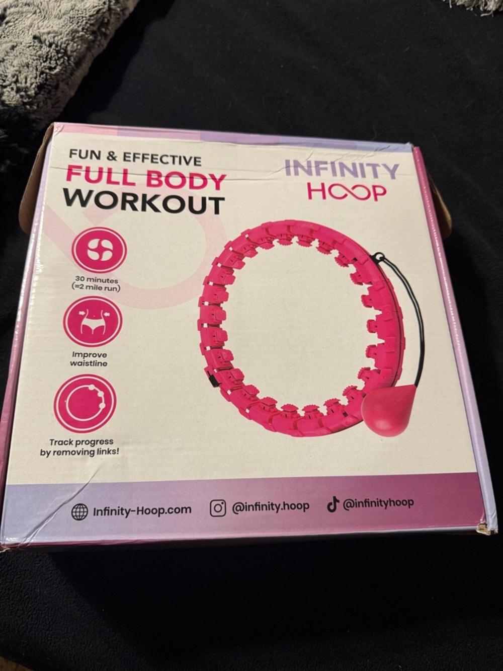 NFINITY Bright Pink Smart Fitness Hoop
